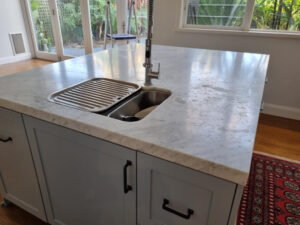 Stone countertop sealing