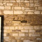 Stone wall after stone cladding